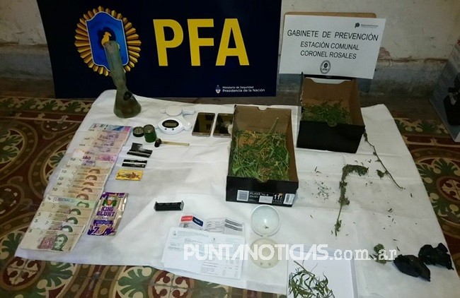 Un detenido y más de 10 kilogramos de marihuana el resultado de los allanamientos