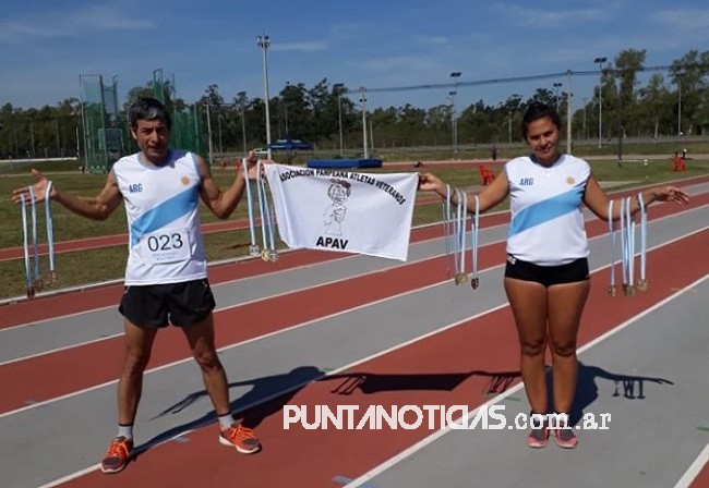 Puntaltense logró seis medallas en el Meeting Internacional de Atletismo Master