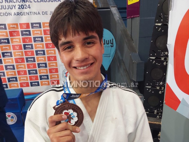 Galo Ledesma medalla de bronce en el Campeonato Nacional Clausura de Judo en Jujuy