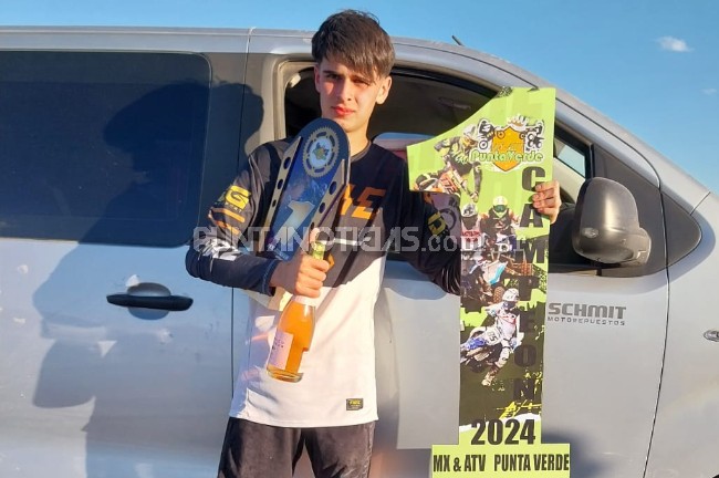 Lucio Olariaga se consagró campeón en el certamen MX y ATV de Punta Verde