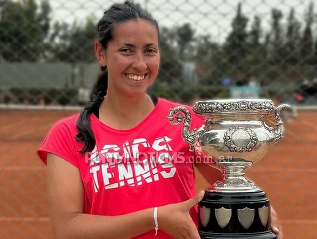 ¡Brillante!: Valentina Bustos logró su quinto título consecutivo en el Circuito Bahiense de Tenis