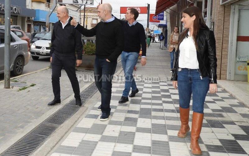 Larreta y Santilli visitaron Punta Alta y dialogaron con vecinos de la ciudad