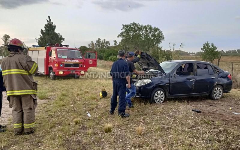 Accidente sobre la Ruta 229 en la madrugada