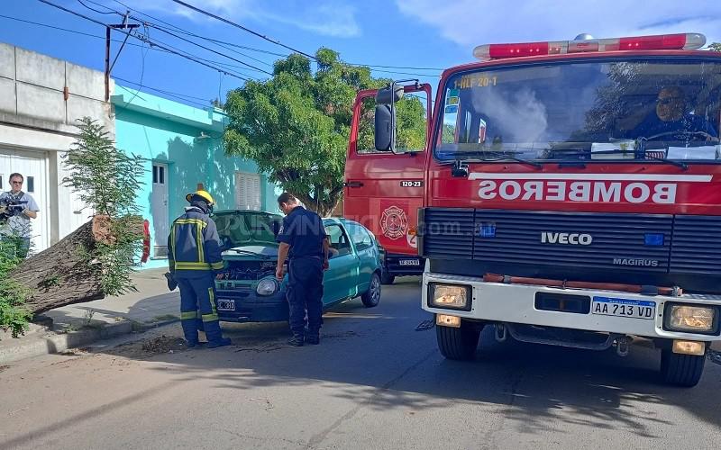 Un incendio de automóvil movilizó a Bomberos