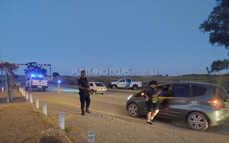 Pehuen Co: operativo conjunto entre Policía y Tránsito