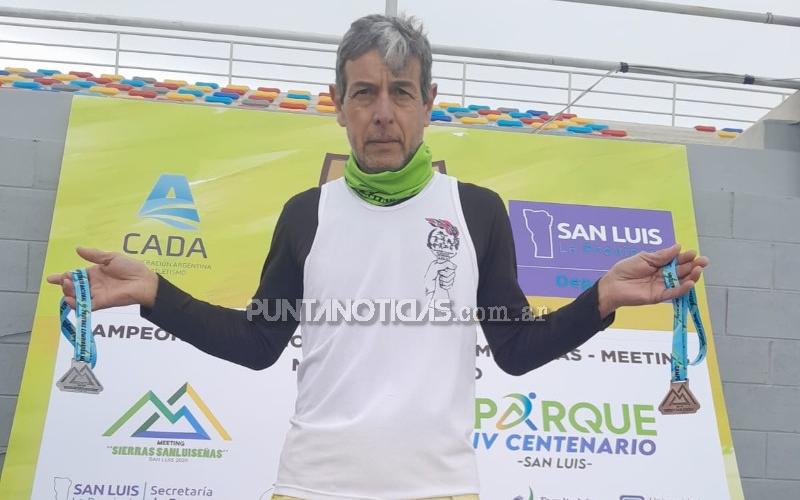 Miguel Servera se colgó dos medallas en el Nacional Máster de pruebas combinadas