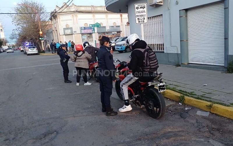 Se labraron 8 infracciones en operativo policial