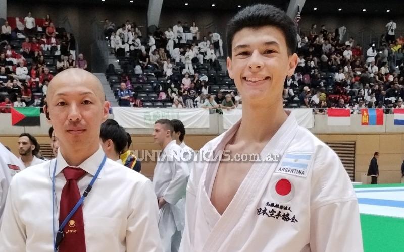 Facundo Chanquia entre los mejores dieciséis del Mundial de Karate JKA 