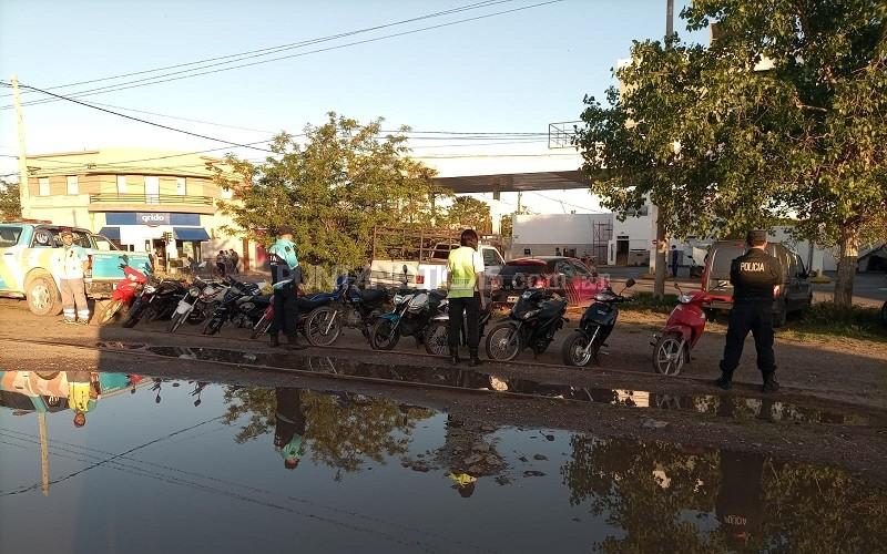 Secuestraron 18 motos y 1 auto en Mega Operativo