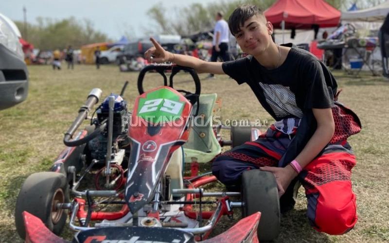 Joaquín Silva se subió al podio en la octava fecha de la Asociación Bahiense de Karting