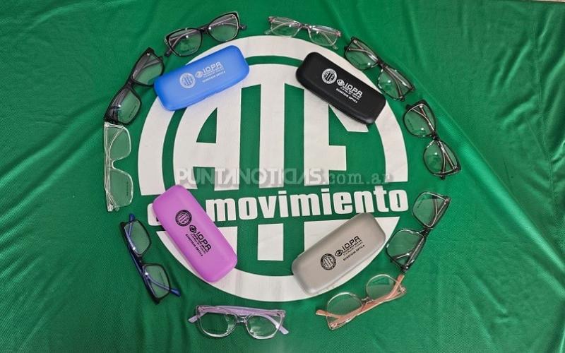 Llegaron los primeros lentes gratuitos para afiliados de ATE Punta Alta