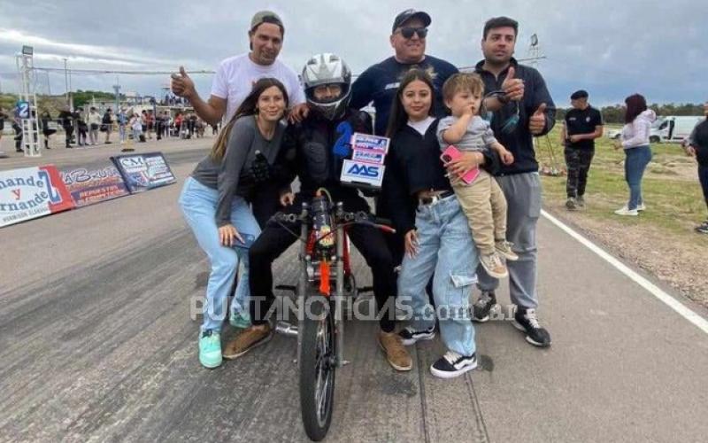 Nicolás Huerta se volvió a subir al podio en las picadas del Autódromo Ezequiel Crisol