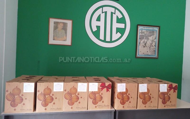 ATE Punta Alta comenzó la entrega de canastas navideñas para sus afiliados