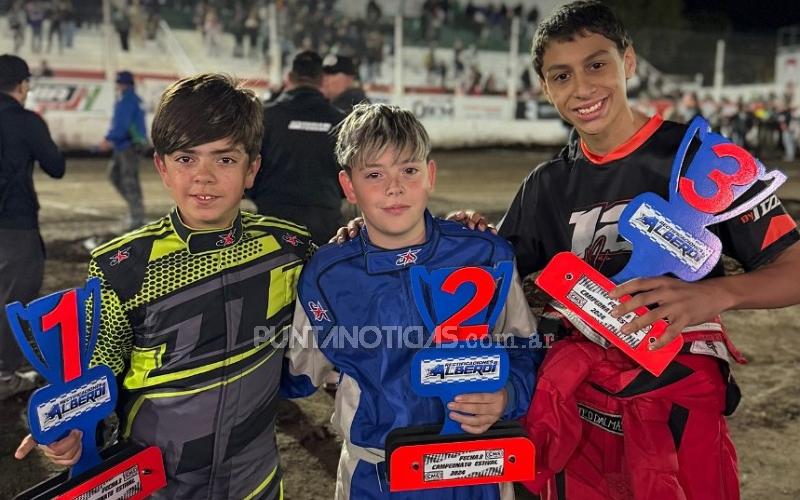 El puntaltense Nicolás Pascual se subió al podio en la tercera fecha del Micromidget