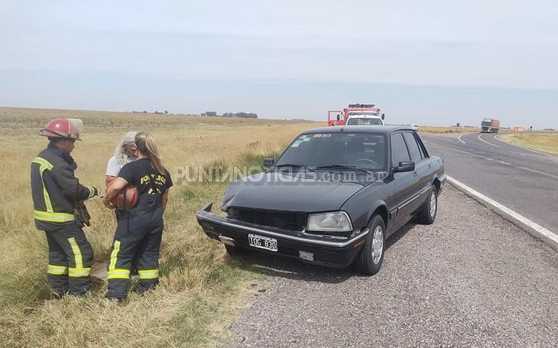 Otra vez un accidente en el empalme de las rutas 3 y 3 vieja