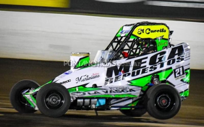 Nahuel Schmit finalista en la novena fecha del Estival de Midget